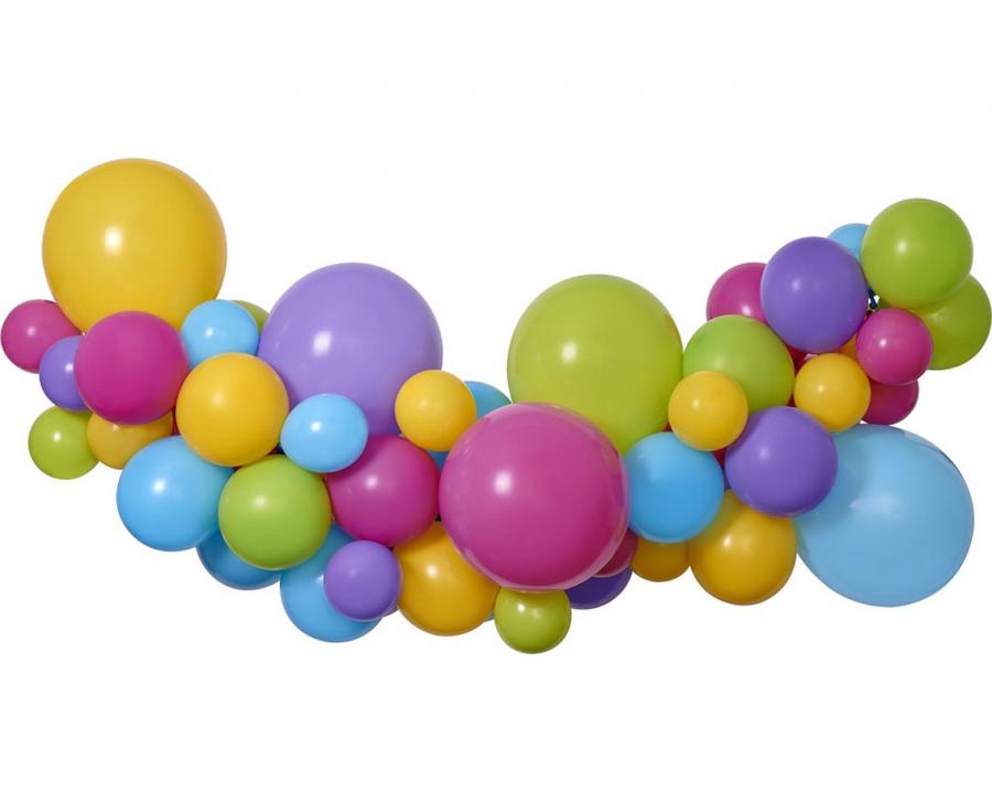 Girlanda balonowa DIY Kolorowa, 65 szt.