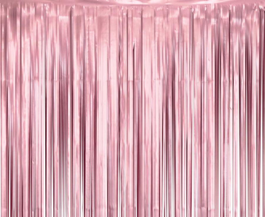 Kurtyna matowa B&C różowa, 100×200 cm