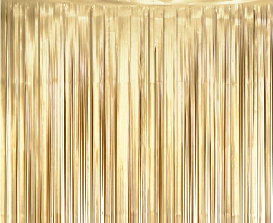 Kurtyna matowa B&C złota (jasna), 100×200 cm