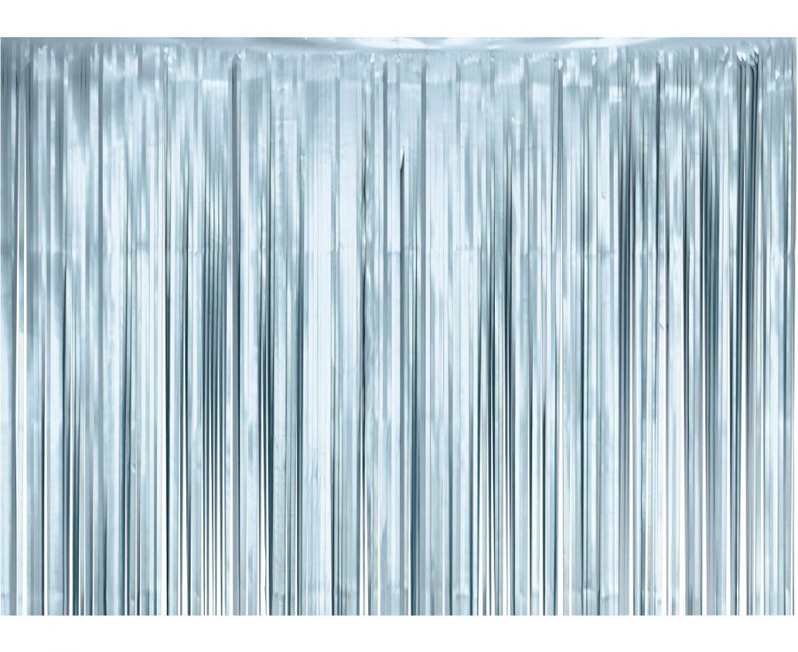 Kurtyna matowa B&C jasnoniebieska, 100×200 cm